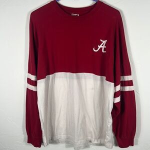 🔥 ALABAMA CRIMSON TIDE “Roll Tide” Pressbox Spirit Jersey Tee - Mens M (fits L)